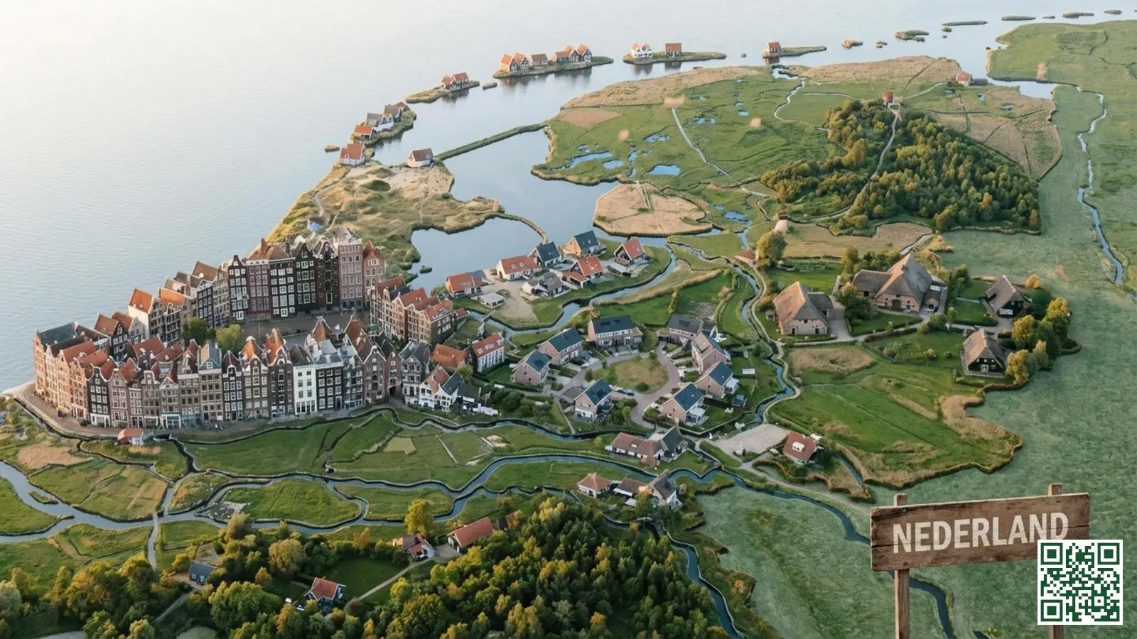 Overzicht van Nederlandse provincies met diverse woningtypes zoals boerderijen, grachtenpanden en rijtjeshuizen