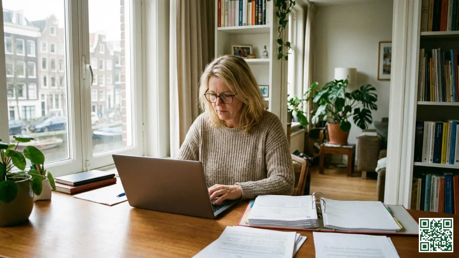 VvE-bestuurder dient subsidieaanvraag in via laptop voor dakisolatie project