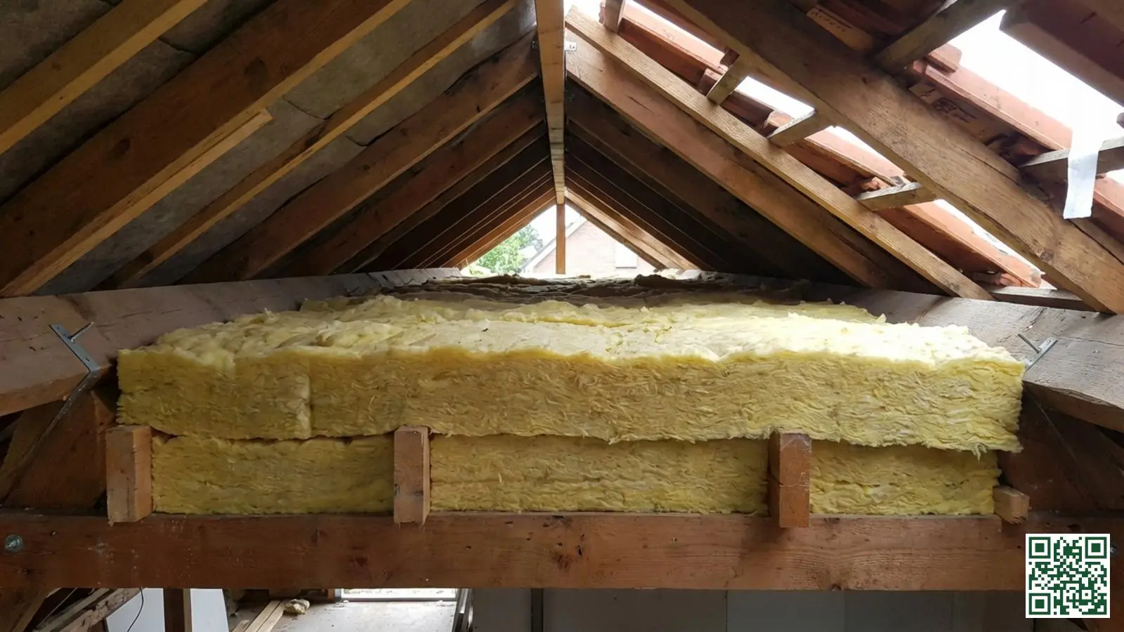 Doorsnede van een Nederlandse dakconstructie met zichtbare luchtspouw tussen isolatie en dakpannen voor ventilatie