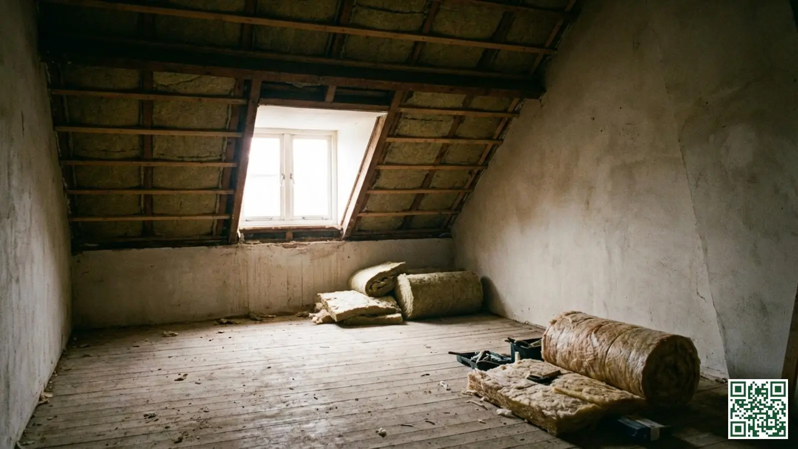 Nederlandse zolderruimte met zichtbare houten dakconstructie en vloerplanken als illustratie van de keuze tussen dak of vloer isoleren